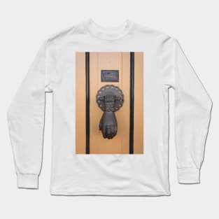 The Schandua Building - Hand Knocker - Fredericksburg, Texas Long Sleeve T-Shirt